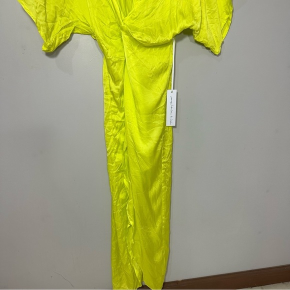NWT Young Fabulous Broke Neon Wrap Maxi Dress Mermaidcore Siren Resort Vacay - Picture 11 of 15
